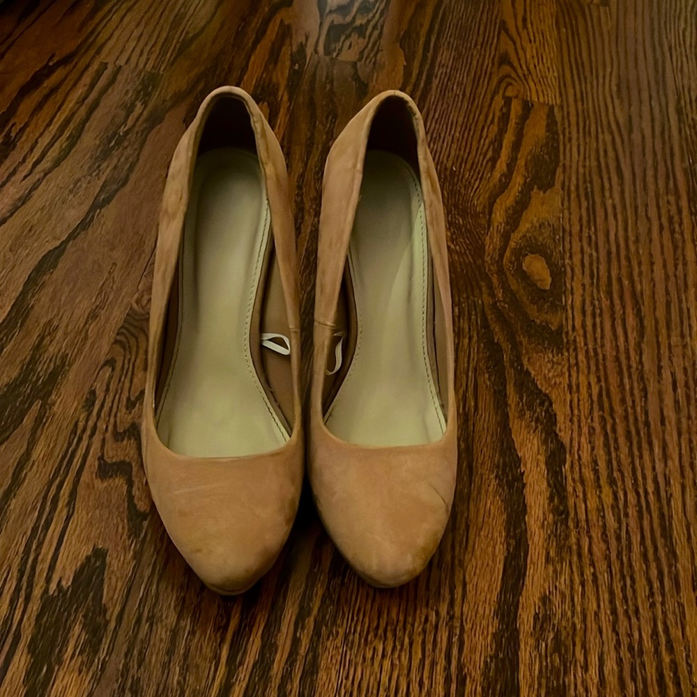 Forever 21 Dusty Rose Suede High Heels—Size 8